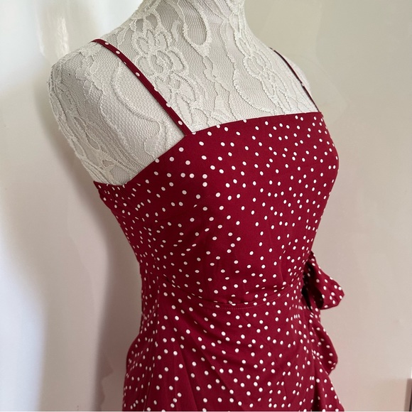 Princess Polly Caesura Mini Dress in Wine sz 4 - Picture 9 of 16